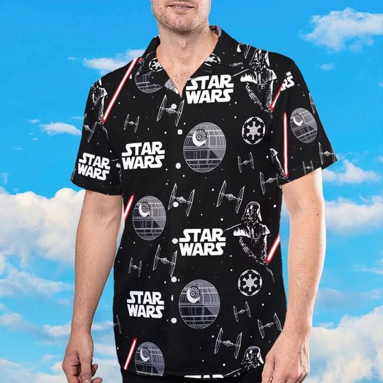 Star Wars Hawaiian Shirt, Revenge of the Sith Shirt Anakin Skywalker Shirt, Darth Vader Kenobi Tee, Disney Summer Vacation