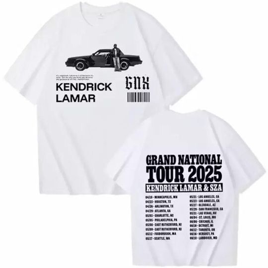 GNX Kendrick Lamar Tour 2025 Grand National Tour T Shirt
