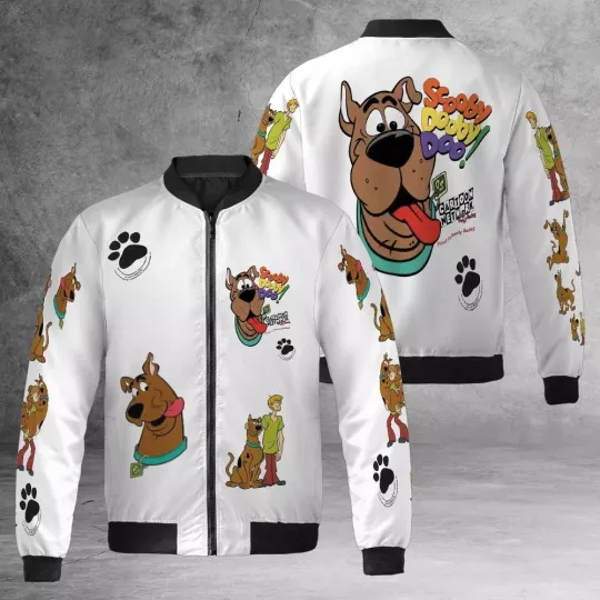Scooby Doo Printed Unisex Bomber Jacket