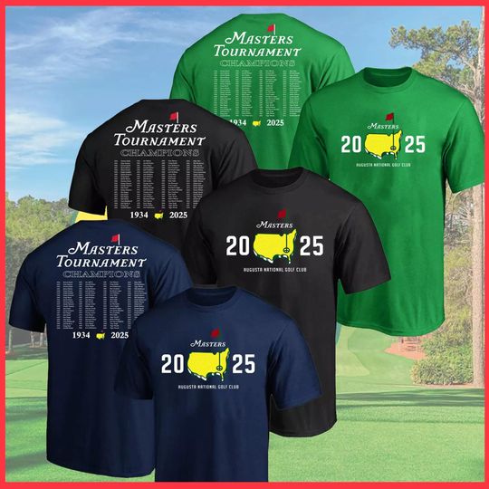 2025 Masters Tournament Augusta National Golf Club T Shirt, The Masters Golf Tournament Augusta National Champions Of Golf Shirt