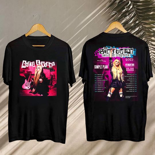 2025 Avril Lavigne Greatest Hits Tour T-Shirt, Avril Lavigne 2025 Concert, Avril Lavigne Fan Gift, Avril Lavigne Merch, Avril Lavigne Shirt