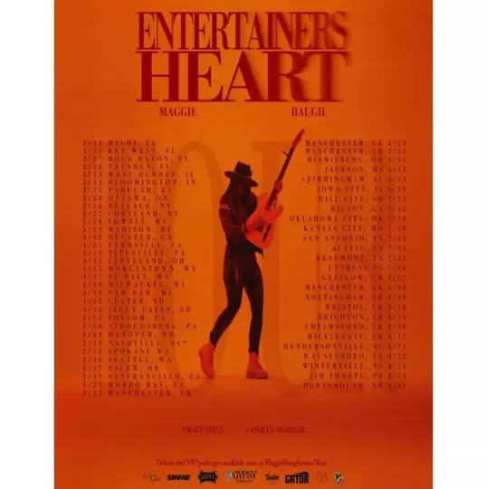 Poster Maggie Baugh ENTERTAINERS HEART TOUR 2025 Poster, gift for fans