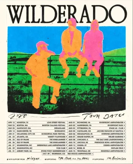 Poster Wilderado The Head And The Heart 2025 Tour Poster, gift for fans