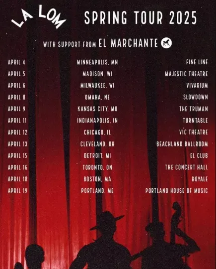 Poster LA LOM Spring 2025 Tour Poster, gift for fans