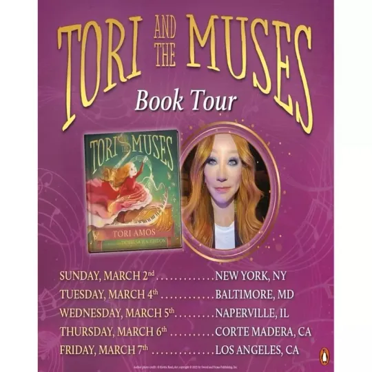 Poster Tori Amos Book Tour US 2025 Poster, gift for fans