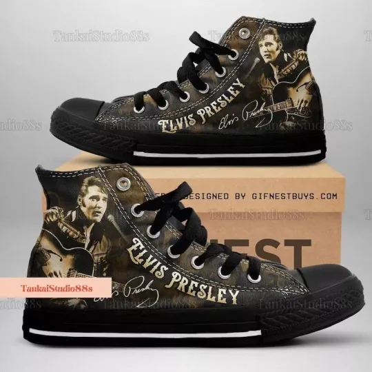 Elvis Presley Shoes, Elvis High Top Shoes, Elvis Presley Merch