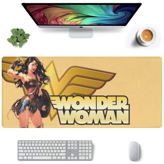 Wonder Woman Desk Mat Suitable for Gamers, Content Creators, and Others