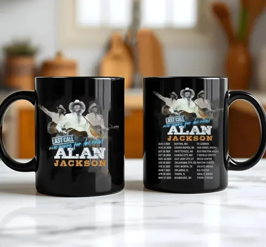 Alan Jackson Last Call One More For The Road Tour 2024-2025 Coffee Mug