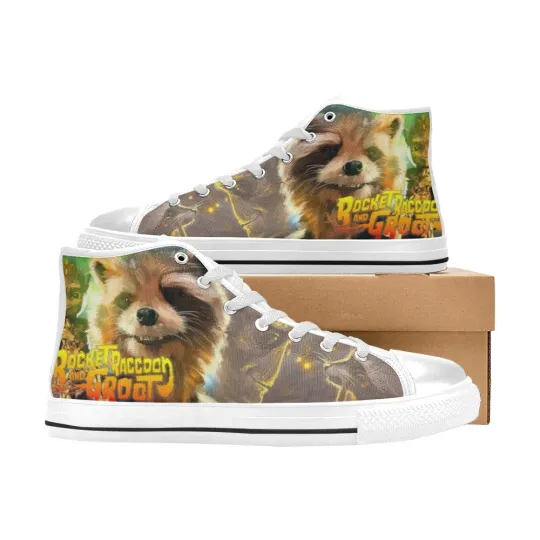 Guardians oF The Galaxy Rocket Raccon High Top Sneakers