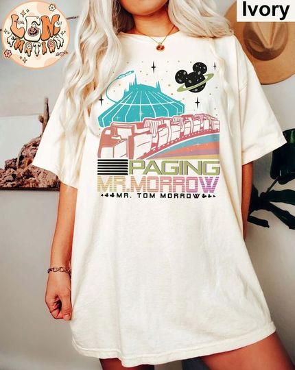 Paging Mr Morrow Shirt, Disney Space Mountain Shirt, Tomorrowland Tee, Disney People Mover, Magic Kingdoms Peoplemover