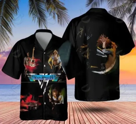 van Rock Band World Tour 2023-2024 Music Hawaiian Shirt hot hot