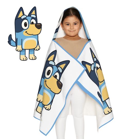 BlueyDad Dog Hooded Towel