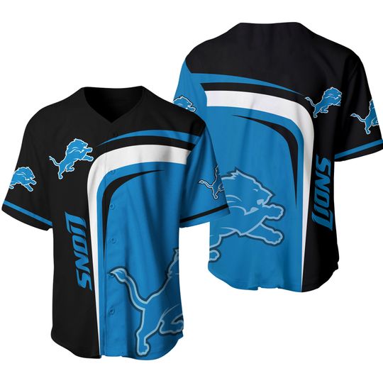 Detroit Lions Baseball Jersey, Detroit Football Jersey