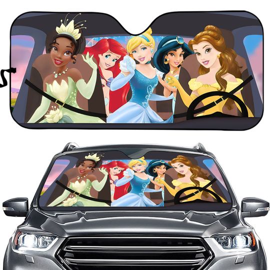 Disney Princess Car Auto Sun Shade, Princess Car Decor