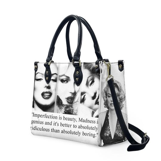 Marilyn Monroe "Three Faces" Leather Bag, Gift for Women