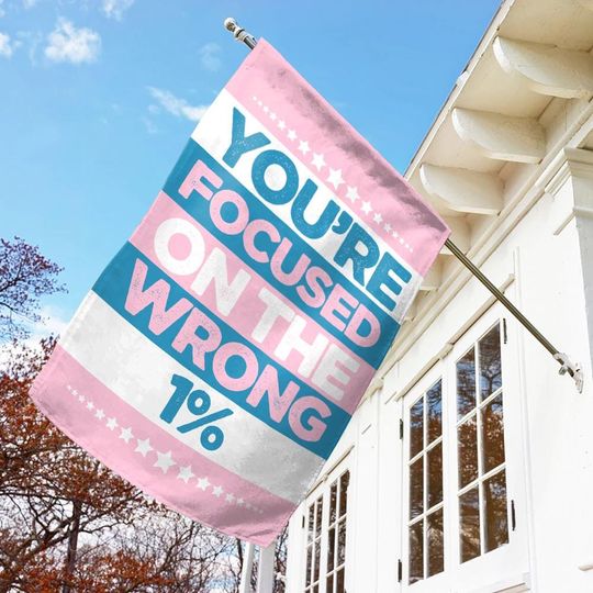 Trans Rights Are Human Rights Flag/LGBTQIA+