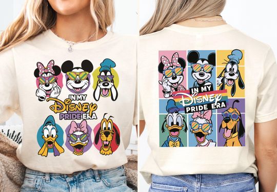 In My Disney Pride Era Shirt, Rainbow Flag T-shirt, Disney Gender Equality shirt, LGBTQ+ Supporter Hoodie, Pride Month 2025 Tee