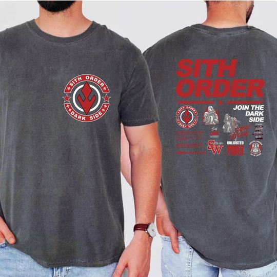 Star Wars Sith Dark Order, Comfort Colors Revenge Of The Sith Tee, Darth Vader, Chosen One Galaxy's Edge Episode 3, Star Wars Fans Movie Tee