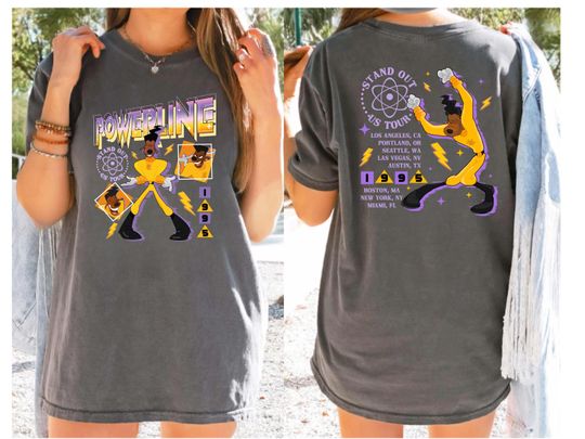 Powerline Stand Out US Tour 1995 Tee, Comfort Colors Disneyland Powerline Goofy Movie Shirt, A Goofy Movie, 90s Party Tee, Max Roxanne