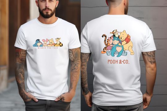Retro Winnie The Pooh And Friends Shirt, Pooh Bear And Co Tee, Disney Pooh Shirt, Winnie The Pooh Fans Gift, Kids Pooh Shirt, Birthday Gifts