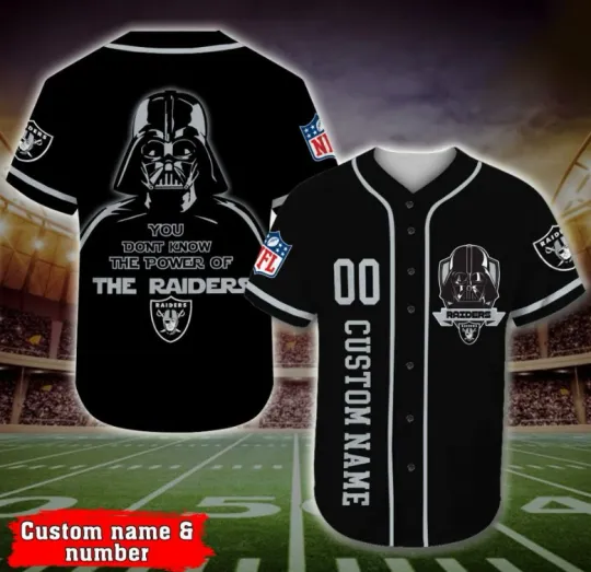 Raiders Baseball Jersey Shirt