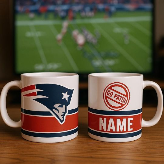 New England Patriots - football Themed Personalised Mug