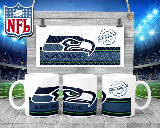 Seattle Seahawks - football Themed Personalised Mug