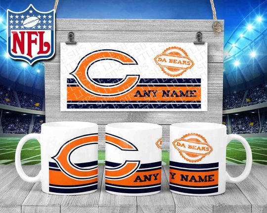 Chicago Bears - football Themed Personalised Mug