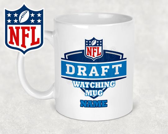 football Draft Watching Personalised Mug
