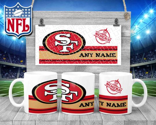 San Francisco 49ers - football Themed Personalised Mug