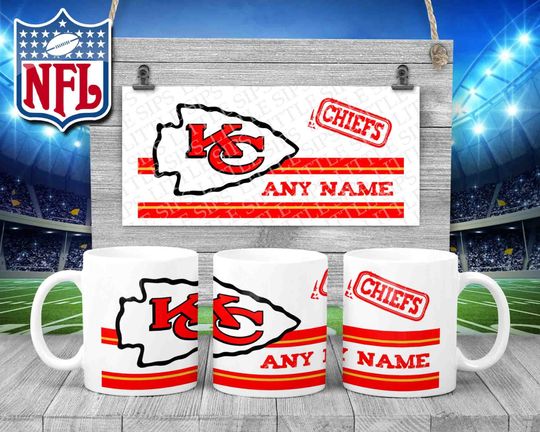 Kansas City Chiefs - football Themed Personalised  Ceramic Mug