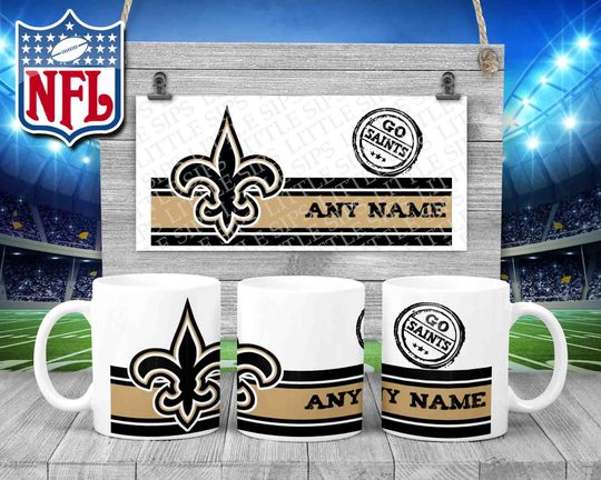 New Orleans Saints - football Themed Personalised Mug