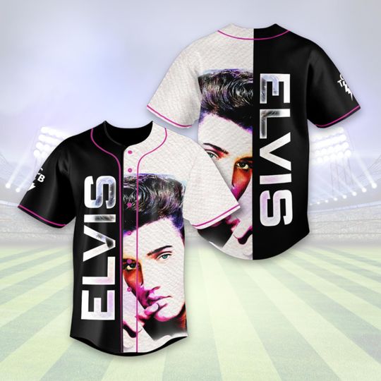 Elvis Baseball Jersey, Rock And Roll Jersey Shirt, Elvis Presley 90s Football Jersey, Music Tour Athletic Jersey, Music Concert Jersey