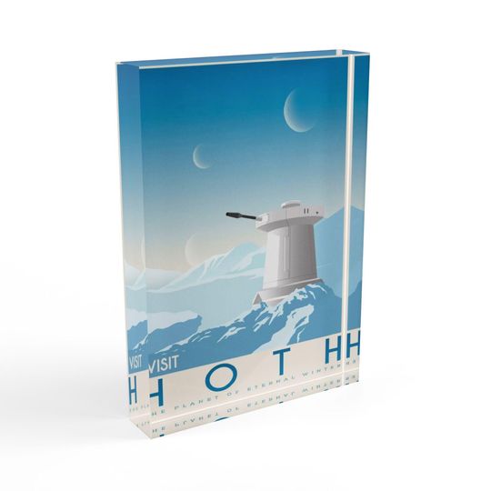 Star Wars Photo Block - Father's Day Gift - Gift For Him - Home Decor - Battle at the Death Star