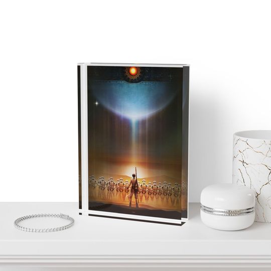 Star Wars Photo Block - Father's Day Gift - Gift For Him - Home Decor - Rey Against First Order