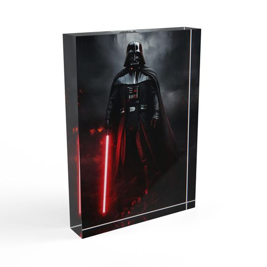 Star Wars Photo Block - Father's Day Gift - Gift For Him - Home Decor - Darth Vader