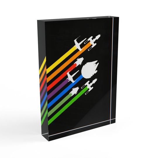 Star Wars Photo Block - Father's Day Gift - Gift For Him - Home Decor - Ships of the Rebel Alliance