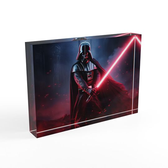 Star Wars Photo Block - Father's Day Gift - Gift For Him - Home Decor - Darth Vader