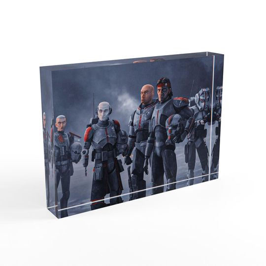 Star Wars Photo Block - Father's Day Gift - Gift For Him - Home Decor - The Bad Batch