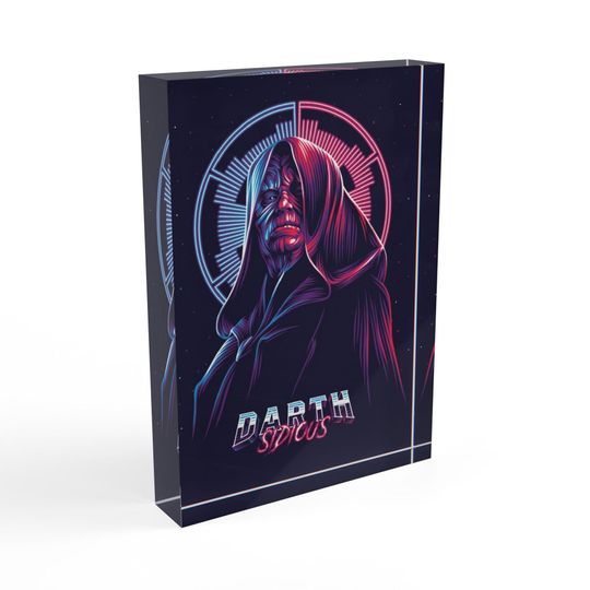 Star Wars Photo Block - Father's Day Gift - Gift For Him - Home Decor - Darth Sidious