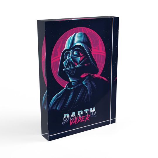 Star Wars Photo Block - Father's Day Gift - Gift For Him - Home Decor - Darth Vader