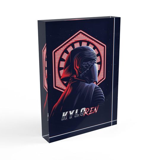 Star Wars Photo Block - Father's Day Gift - Gift For Him - Home Decor - Kylo Ren