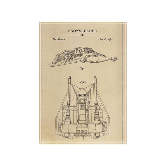 Star Wars Photo Block - Father's Day Gift - Gift For Him - Home Decor - Rebel Snowspeeder