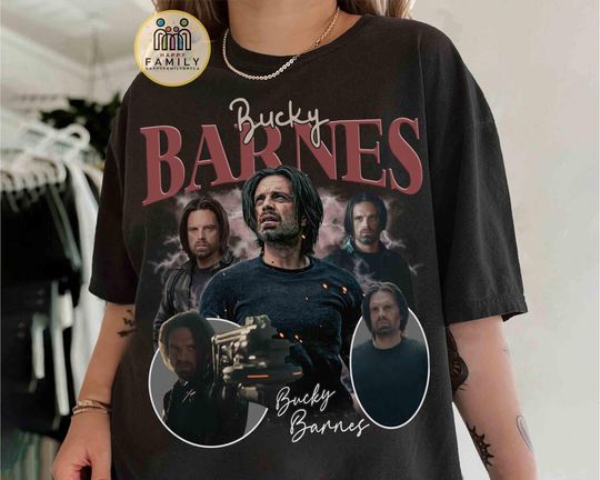 BUCKYY Bn Barnes Winter Soldier Vintage 90s Bootleg Shirt, Thunderbolts Movie Tee, Florence Pugh Tee, Marvel Poster Tee Avengers Campus Tee