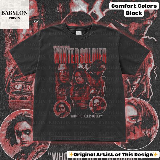 Vintage Winter Soldier T Shirt, BUCKYY Bn Barnes Vintage Shirt, BUCKYY Bn Barnes Retro 90s Tshirt, BUCKYY Bn Barnes Bootleg Tee, The Winter Soldier 1917
