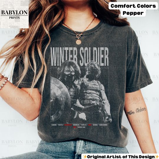 Vintage Winter Soldier T Shirt, BUCKYY Bn Barnes Vintage Shirt, BUCKYY Bn Barnes Retro 90s Tshirt, BUCKYY Bn Barnes Bootleg Tee, The Winter Soldier 1917