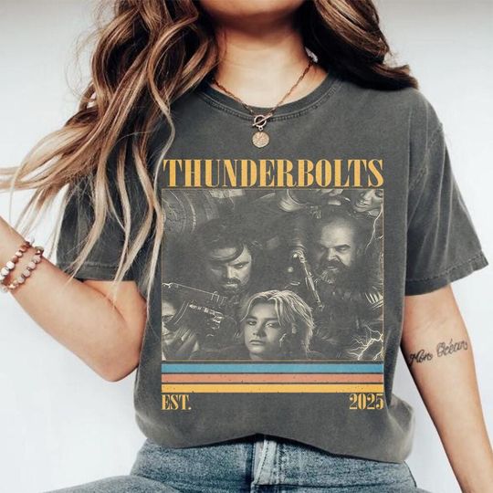 Thunderbolts Bootleg Shirt, Comfort Colors Thunderbolts* T-Shirt, Yelena Belova BUCKYY Bn Barnes Movie Fan Shirt 21425MD59