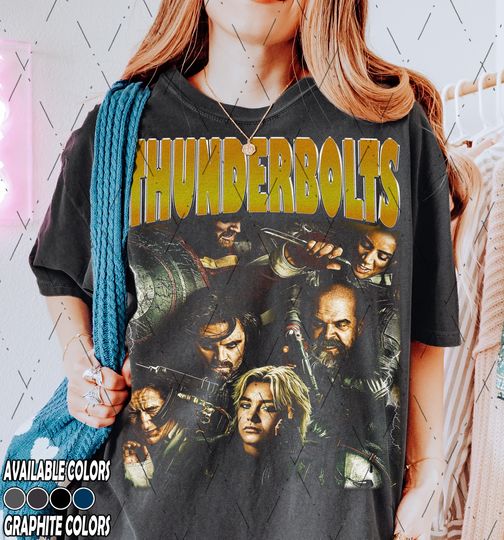 Vintage Comfort Colors Thunderbolts* T-Shirt, Yelena Belova BUCKYY Bn Barnes Movie Fan Bootleg Tee T-Shirt, Gift For Women and Man