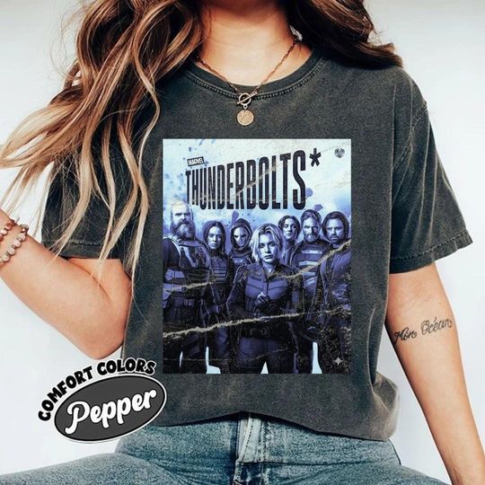 Thunderbolts 2025 Movie Shirt, Yelena Belova BUCKYY Bn Barnes Movie Fan Bootleg Tee T-Shirt, Gift For Women and Man