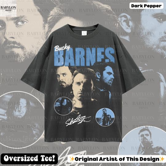 Oversized BUCKYY Bn BARNES T Shirt, Vintage BUCKYY Bn Barnes Vintage Shirt, BUCKYY Bn Barnes Thunderbolts Tshirt, Winter Soldier Thunderbolts MCU Tee